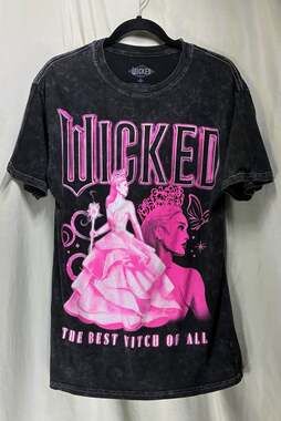 Wicked Universal Studios Glinda Mineral Wash Graphic T-Shirt Adult M